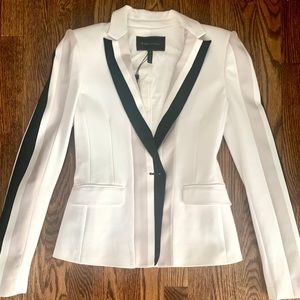BCBG Off White Blazer with Stripe detail